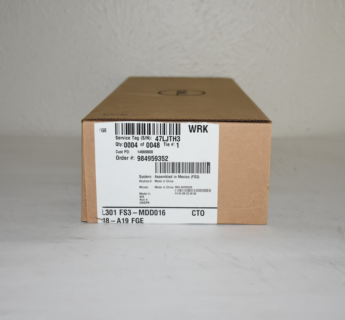 Dell Wyse 3040 Thin Client Atom X5 2GB 16GB Thin OS 2WDPR - New Genuine Kit