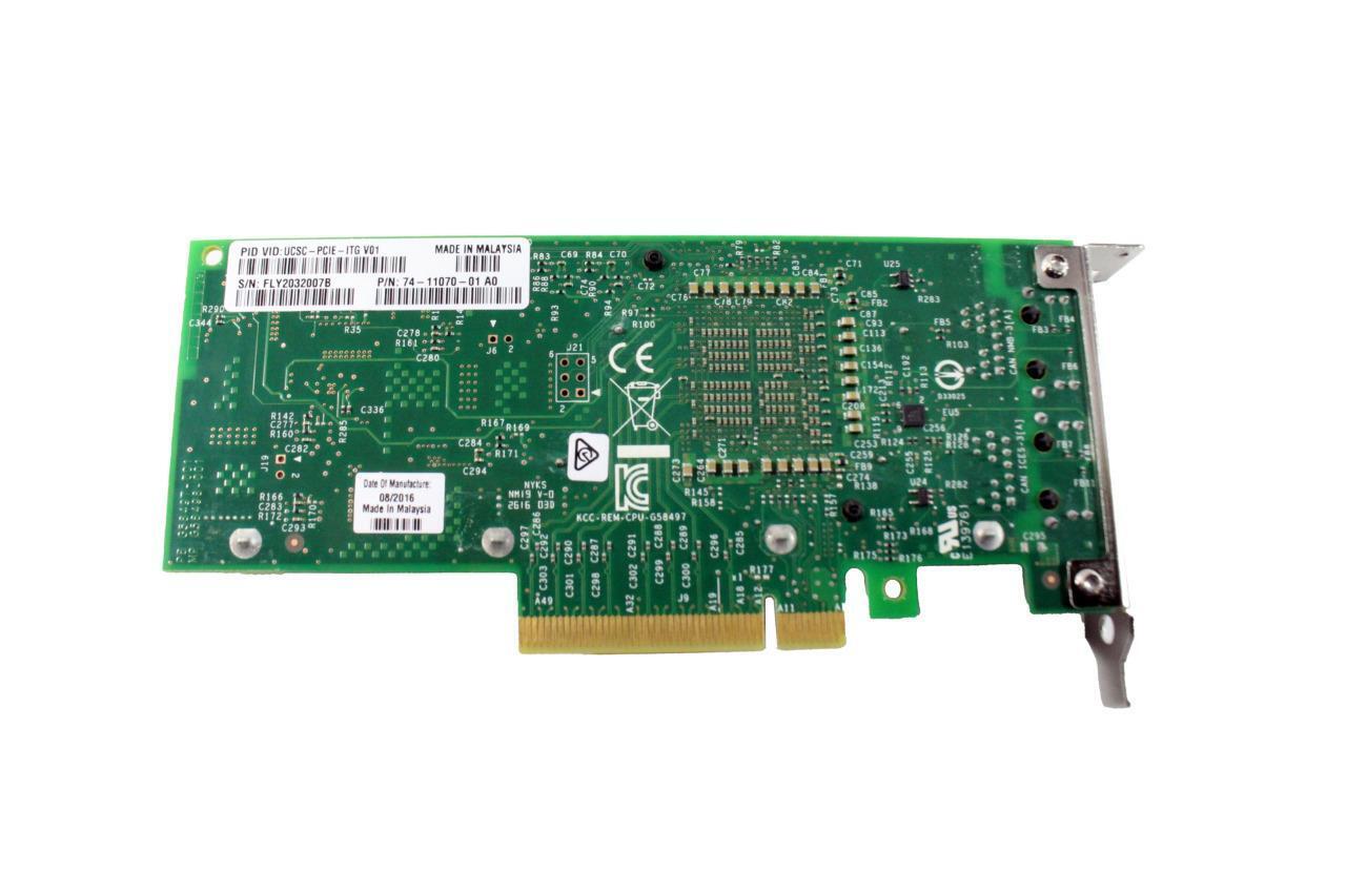 Cisco UCSC-PCIE-ITG X540-T2 10Gbase-T Network Adapter 74-11070-01 *Low Profile*