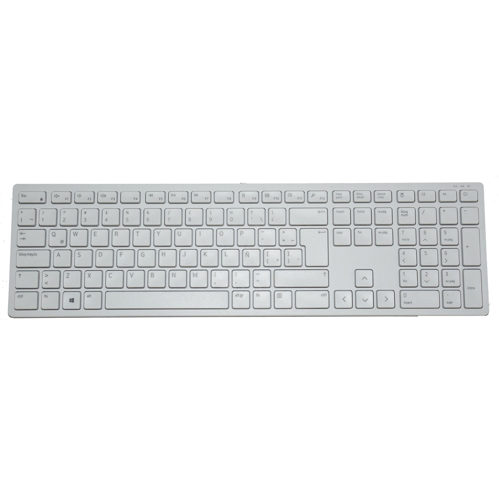 Dell KM5221W Pro White 2.4GHz Latin QWERTY Wireless Keyboard and