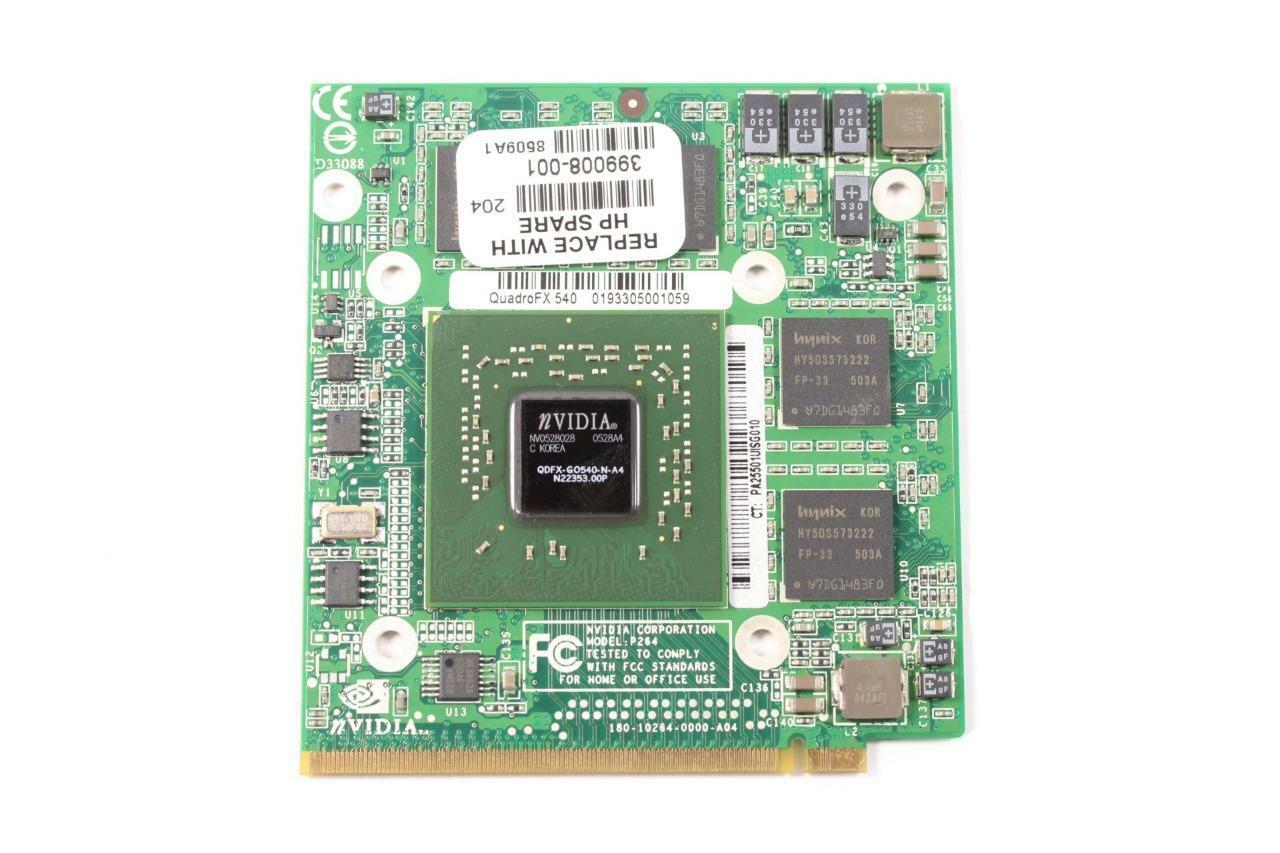 HP 390151-001 NVidia Quadro FX540 QDFX-Go540-N-A4 NV43GL DDR 128MB MXM Video